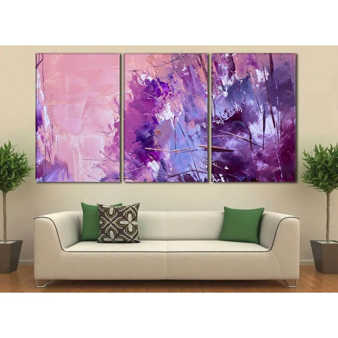 Oil Paints Abstract №789 Ready To Hang Canvas Print 5