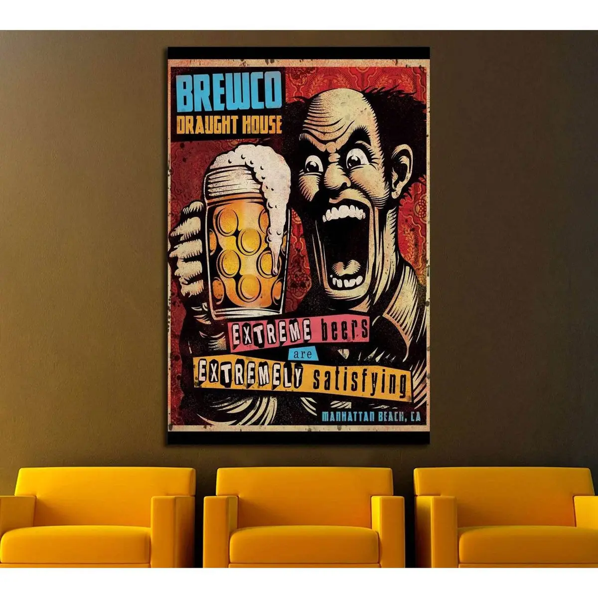 Old Beer Quadro №3470 Ready To Hang Canvas Print 1