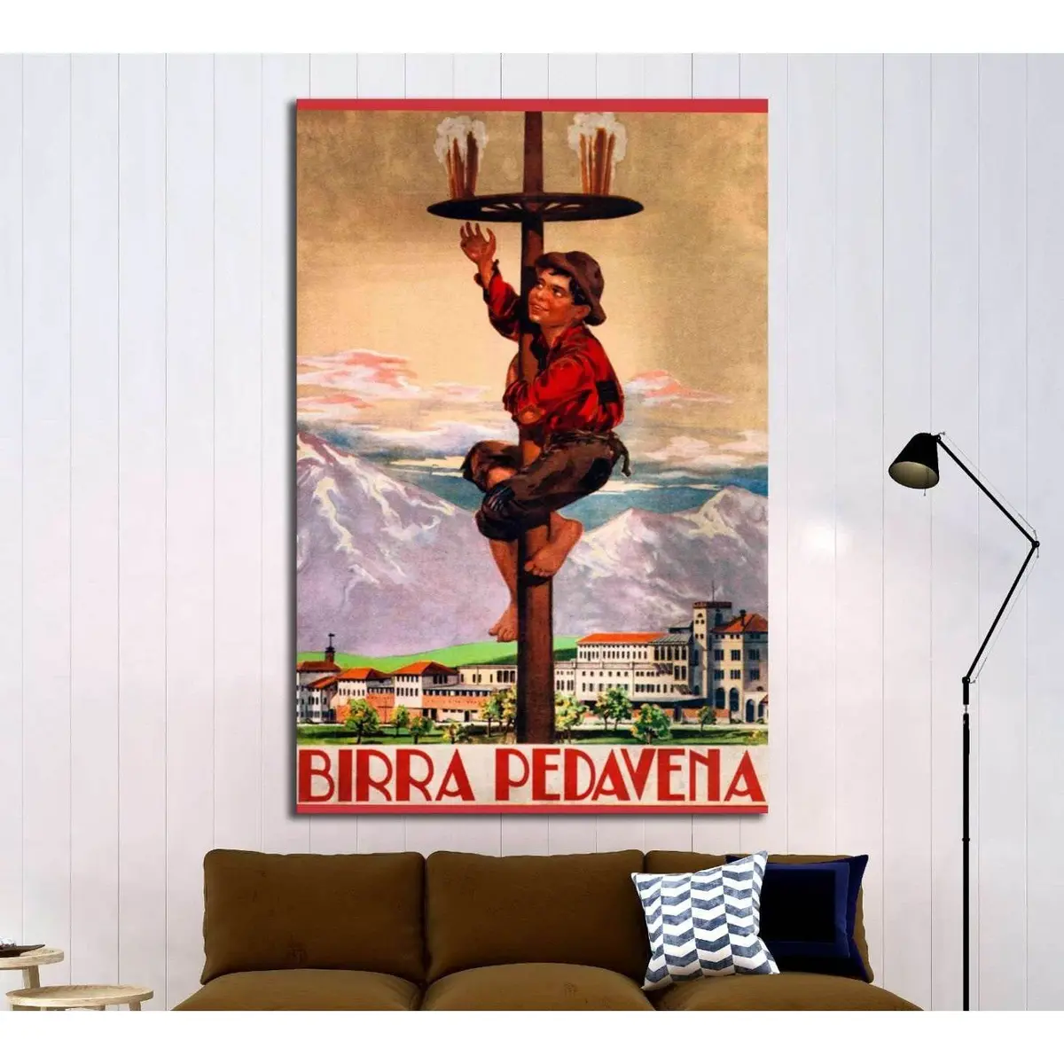 Old Beer Retro №3471 Ready To Hang Canvas Print 1