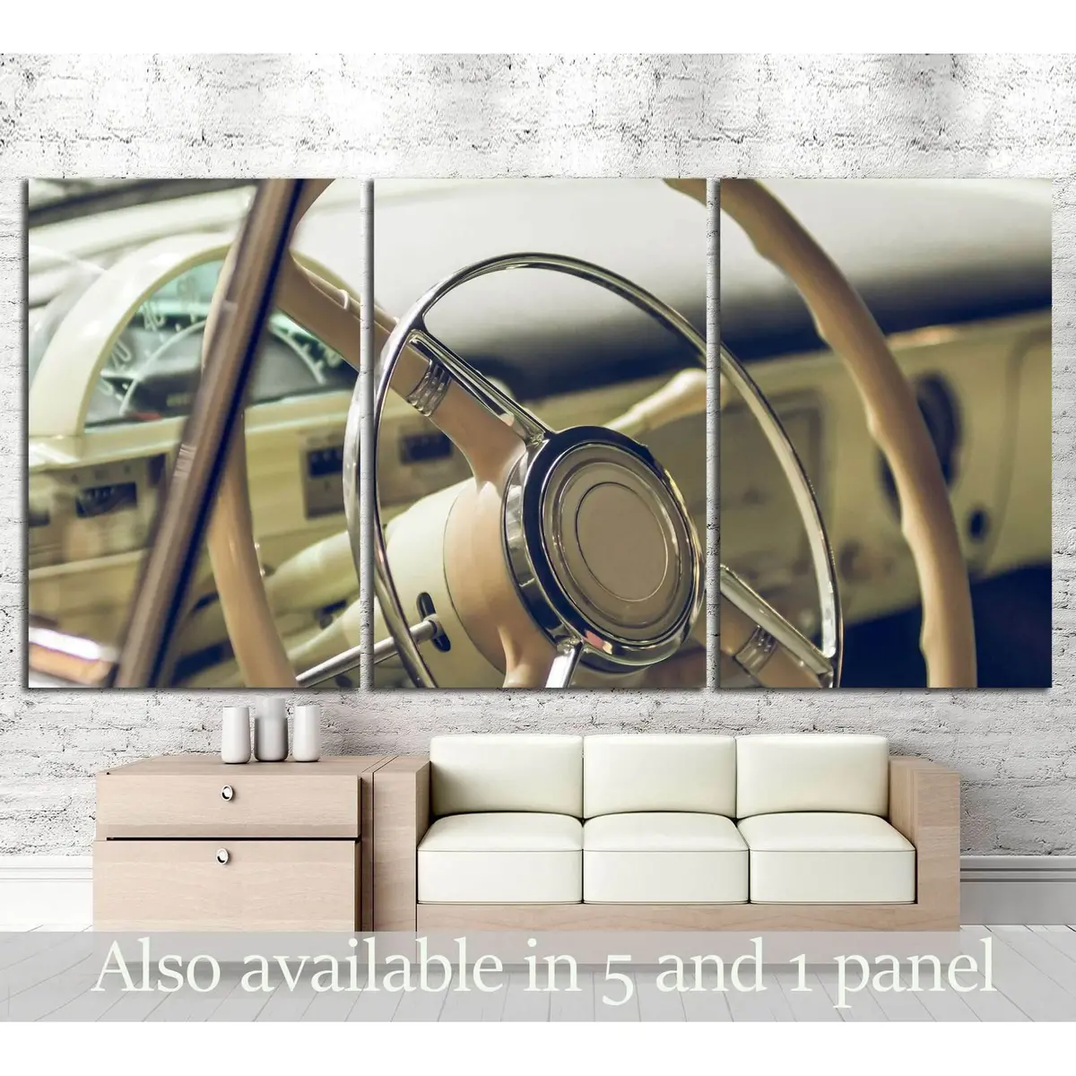 Old Car №1415 Ready To Hang Canvas Print 5