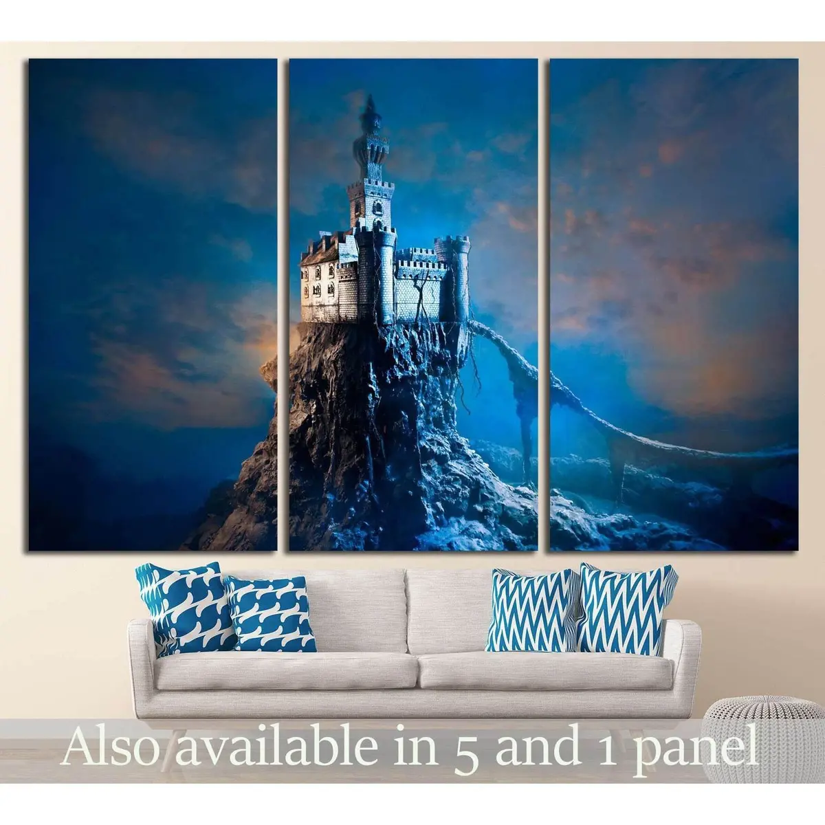 Old Castle On The Hill №713 Ready To Hang Canvas Print 5