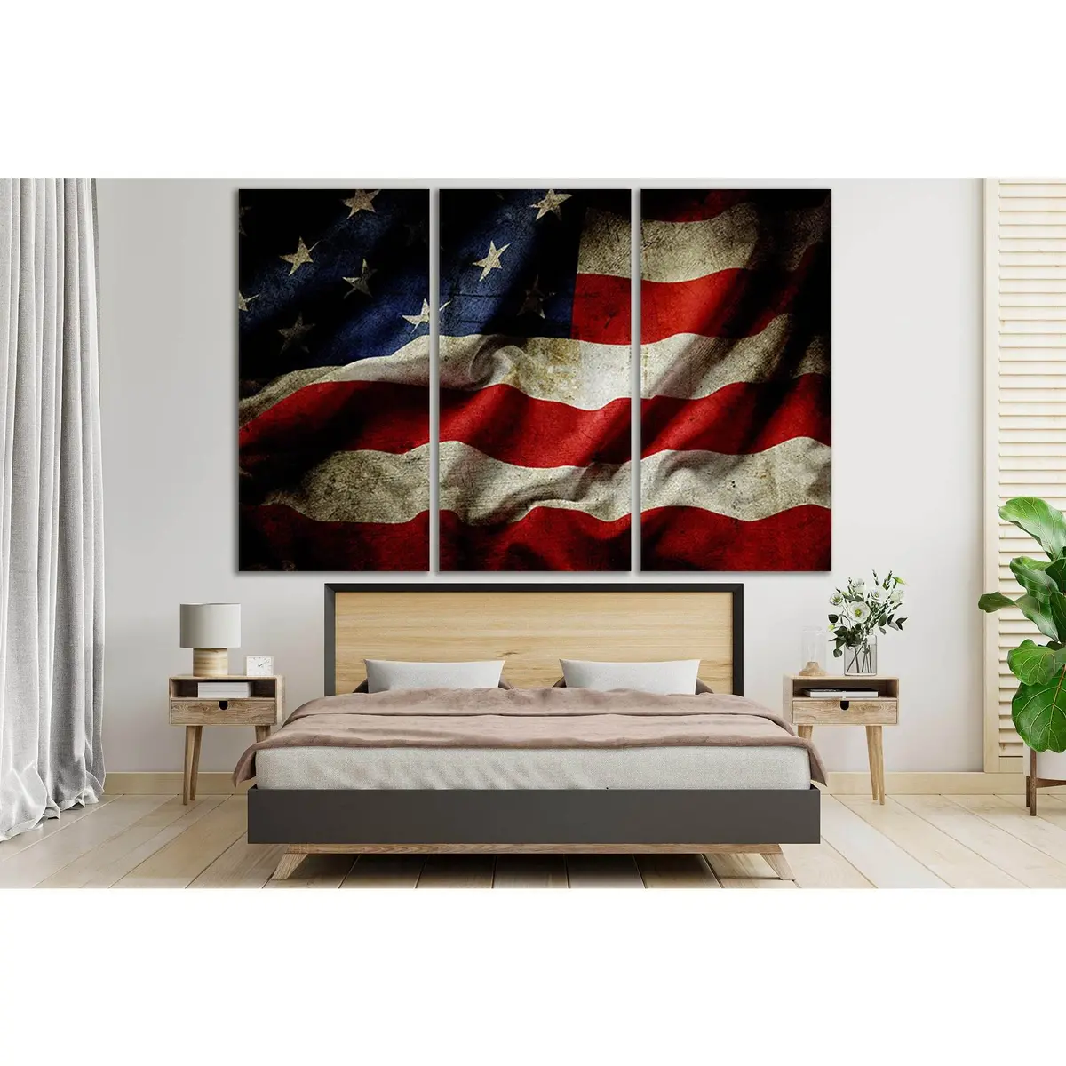 Old Flag Of The United States №Sl1173 Ready To Hang Canvas Print 5