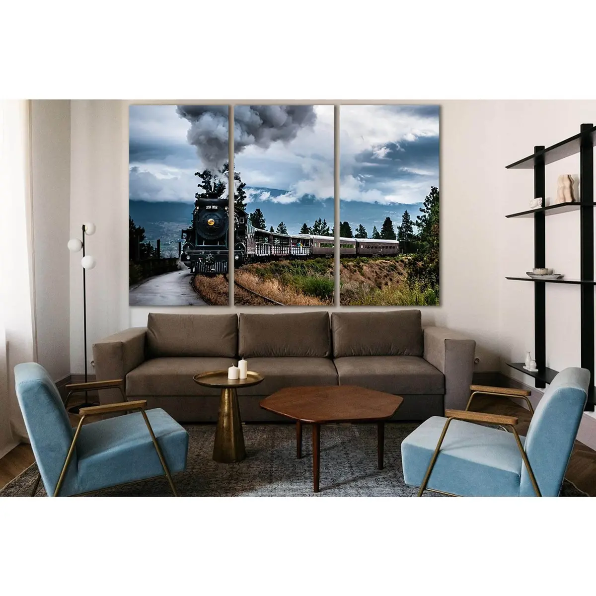 Old Steam Train №Sl1428 Ready To Hang Canvas Print 5