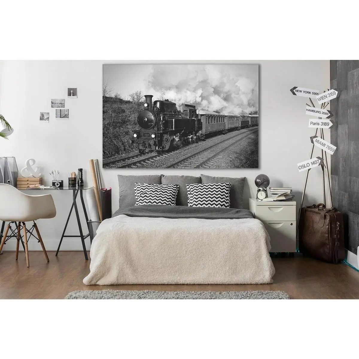 Old Train Riding Road №Sl738 Ready To Hang Canvas Print 2