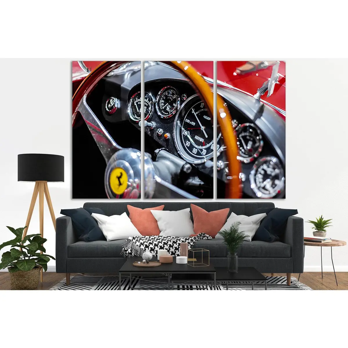 Old Vintage Sport Car №Sl785 Ready To Hang Canvas Print 5
