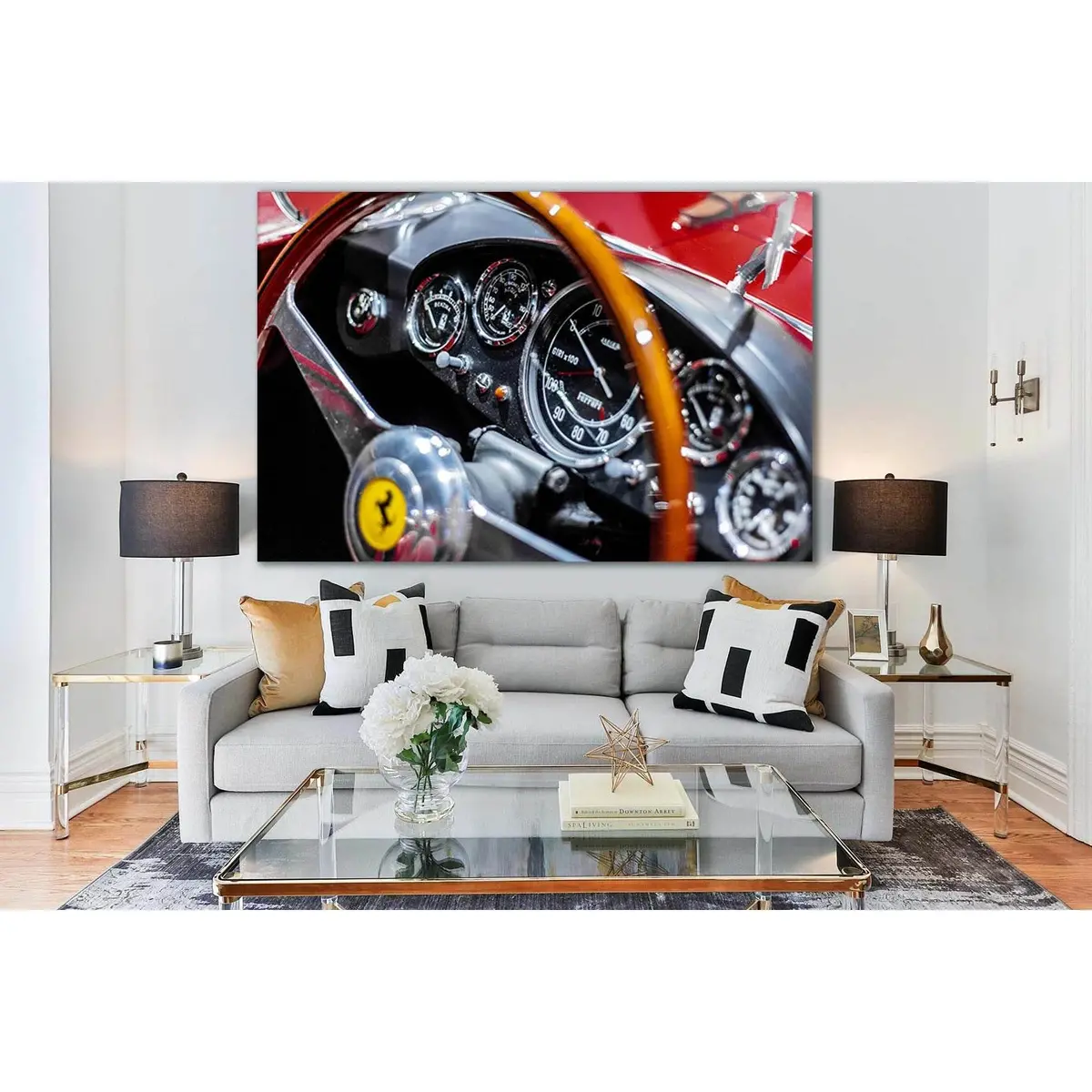 Old Vintage Sport Car №Sl785 Ready To Hang Canvas Print 1