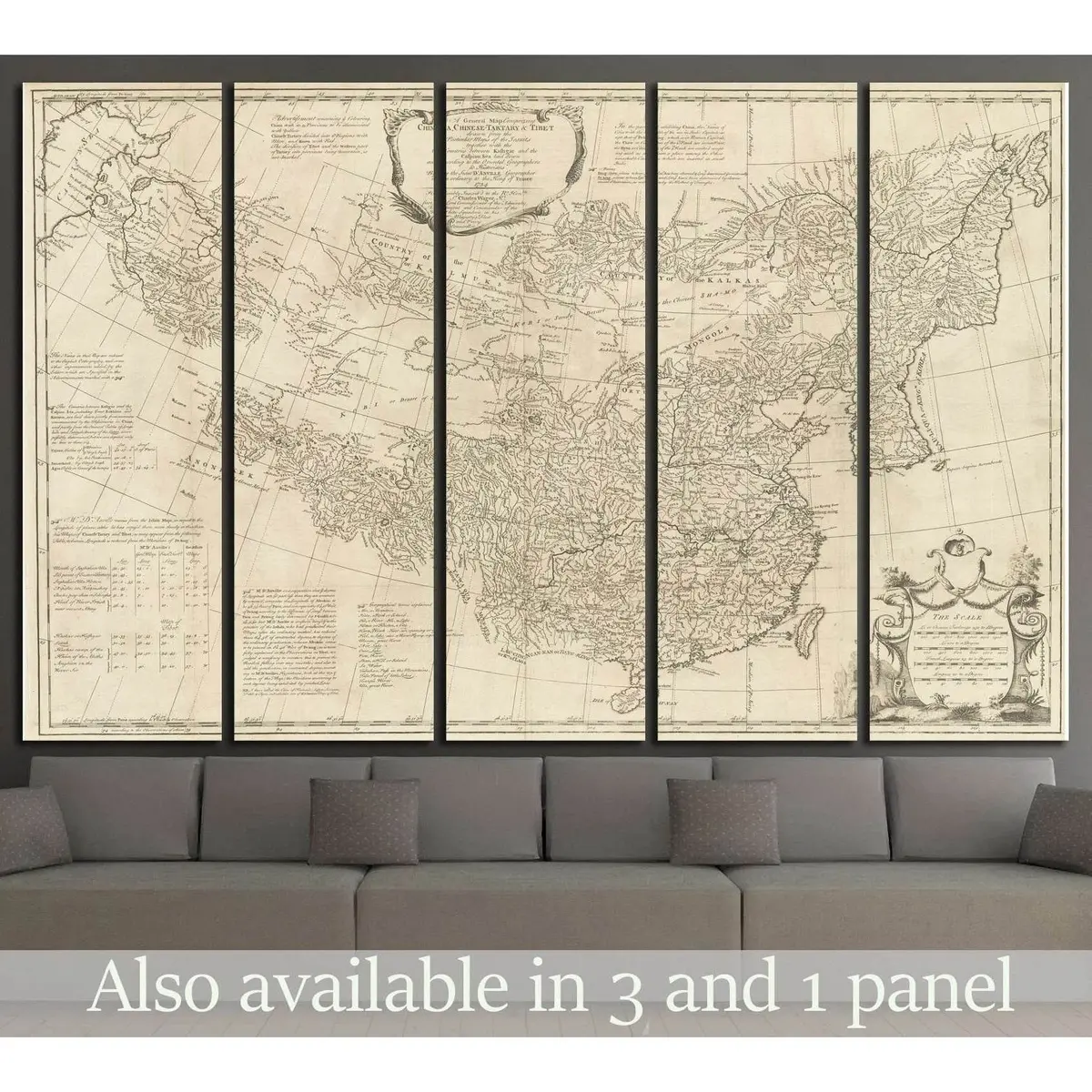 Vintage 1485 Old World Map Canvas Print – Ready-to-Hang Wall Decor