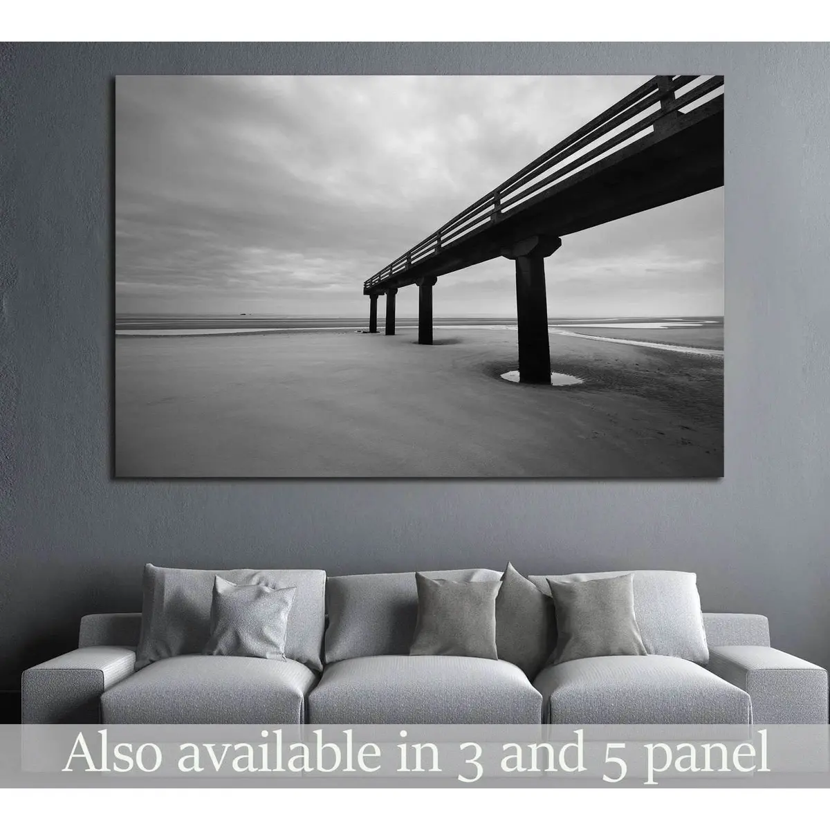 Omaha Beach In Normandy, France №1105 Ready To Hang Canvas Print 1