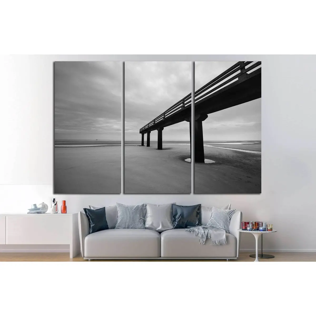 Omaha Beach In Normandy, France №1105 Ready To Hang Canvas Print 5