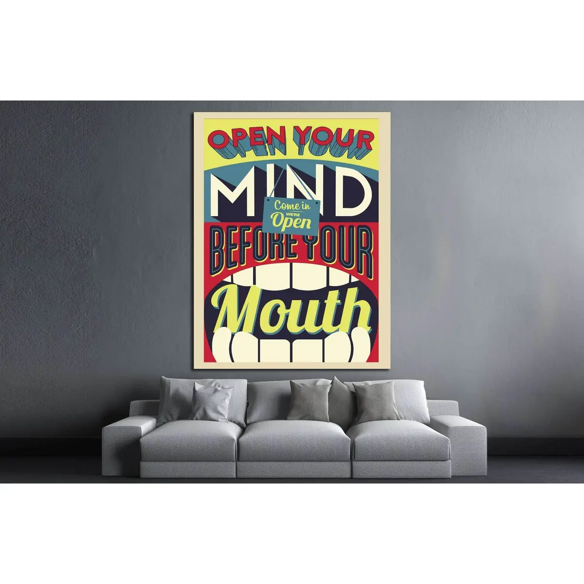 Open Your Mind №4545 Ready To Hang Canvas Print 2