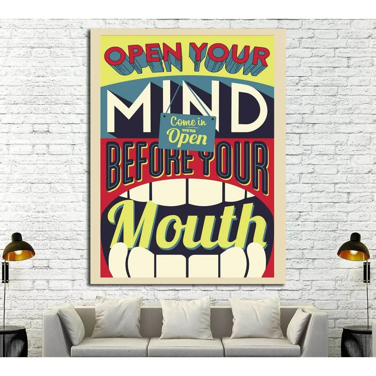 Open Your Mind №4545 Ready To Hang Canvas Print 1