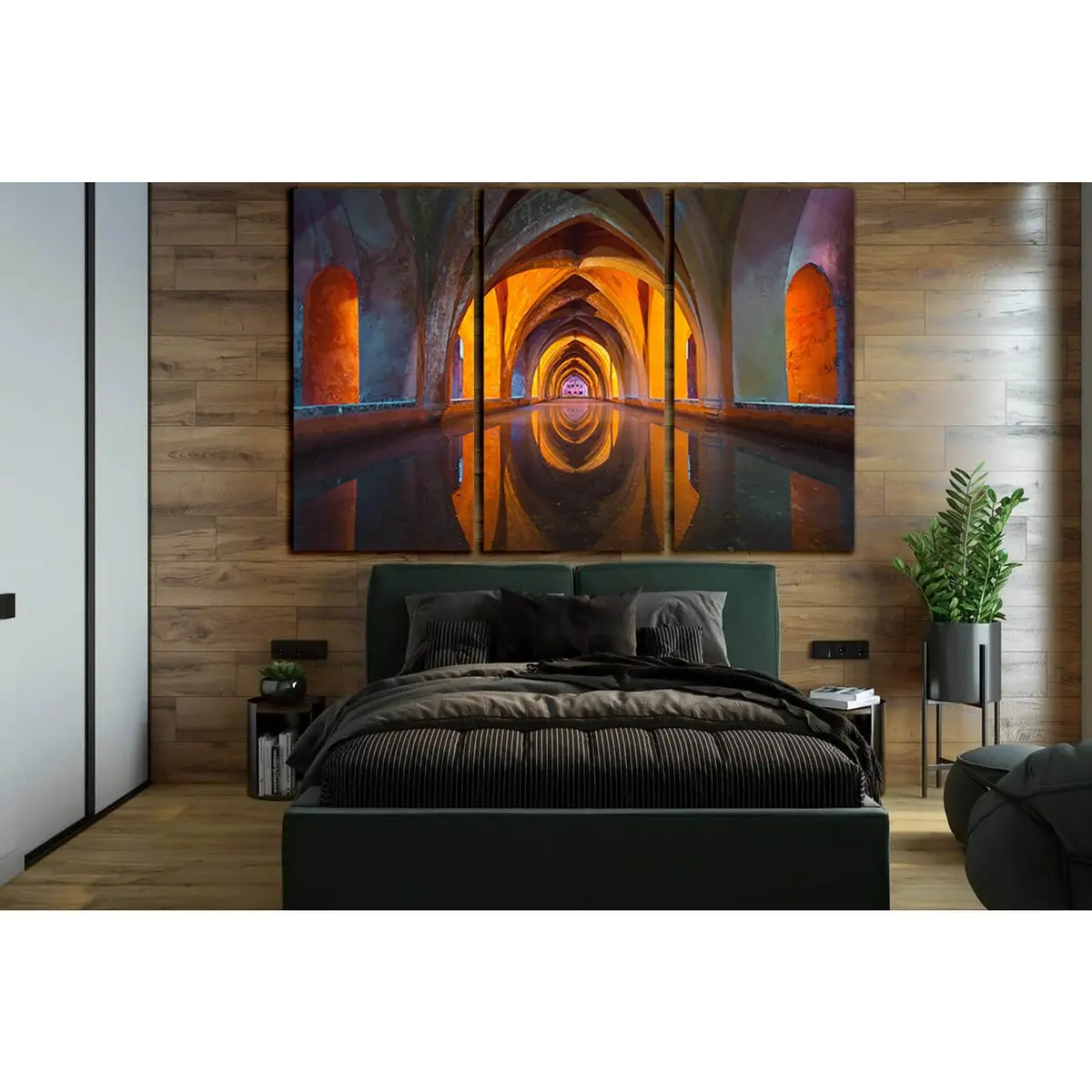 Orange And Gray Tunnel №Sl1361 Ready To Hang Canvas Print 5