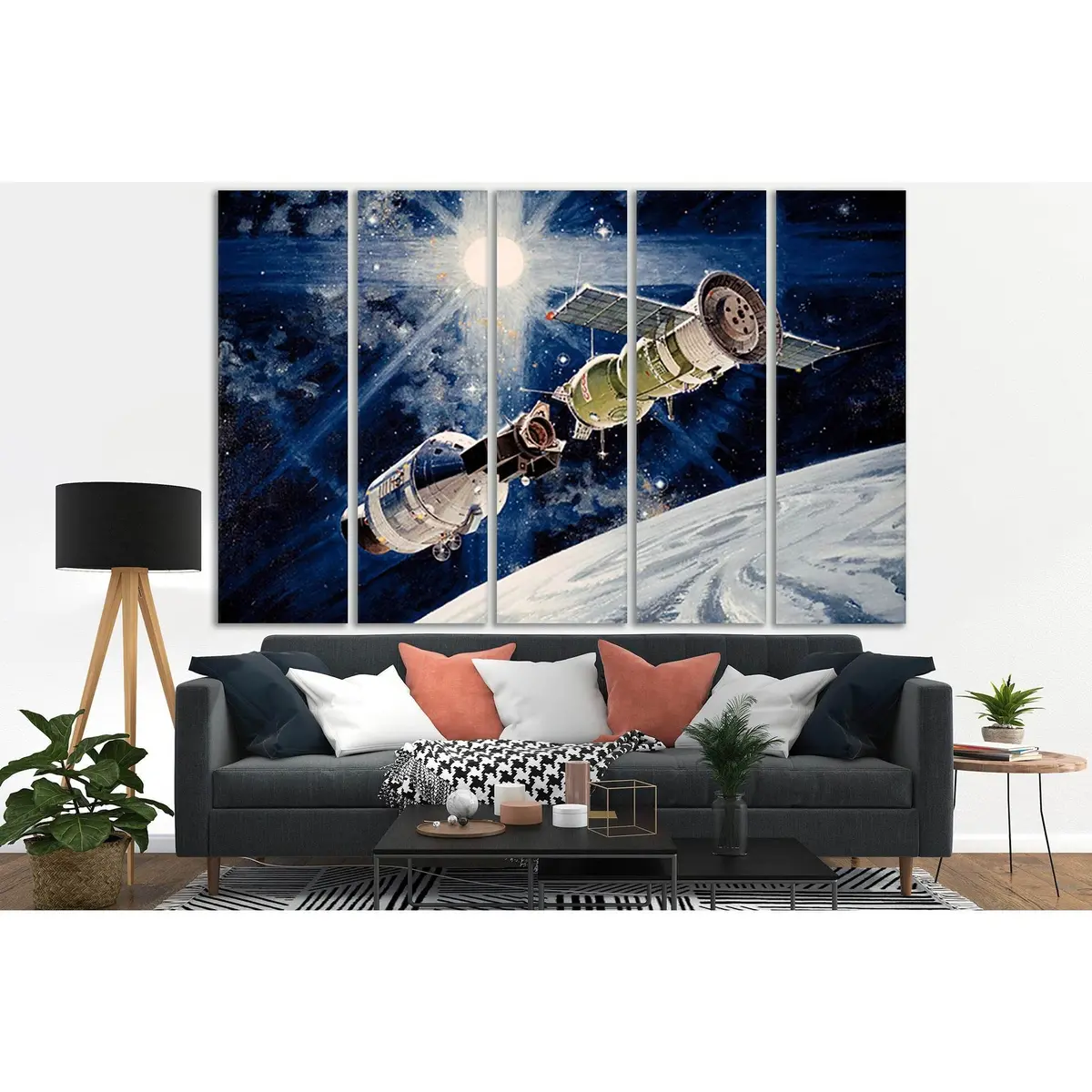 SL980 Orbital Station Space Art Canvas Print – Ready to Hang - Image 3