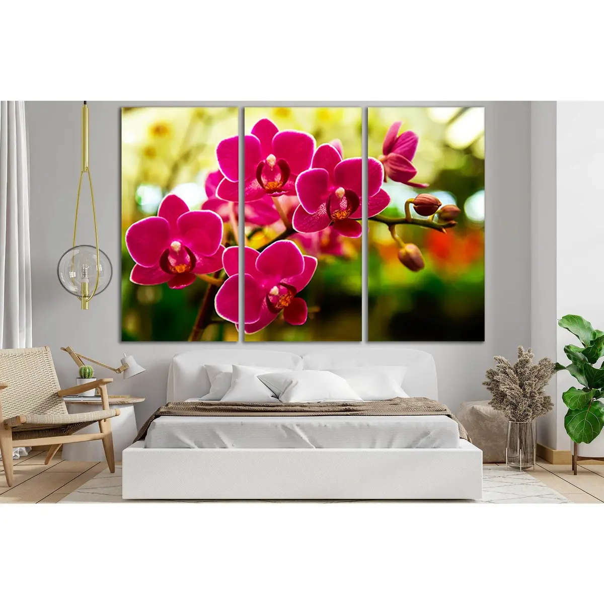 Orchid Flower In Tropical Garden №Sl715 Ready To Hang Canvas Print 5