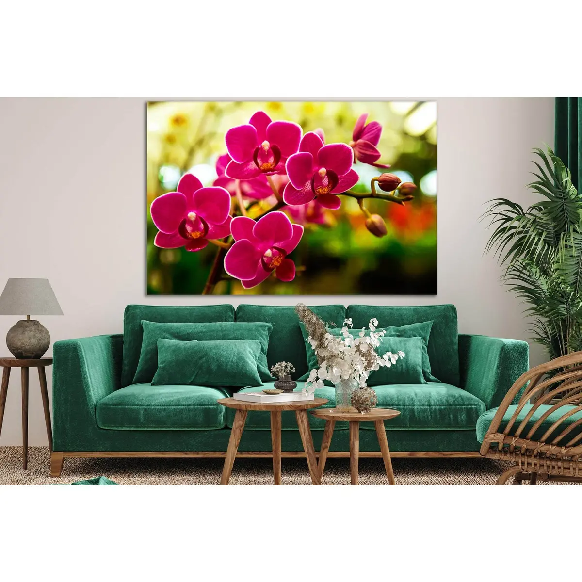 Orchid Flower In Tropical Garden №Sl715 Ready To Hang Canvas Print 2