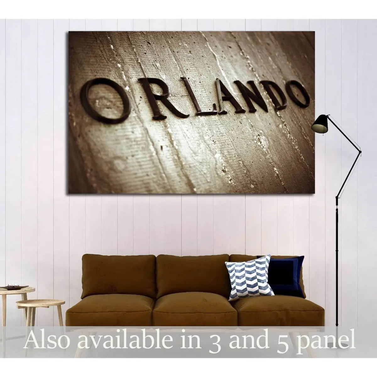 Orlando Sign №1951 Ready To Hang Canvas Print 1