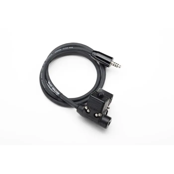 Helicopter Ground Crew Extension Cable W/Ptt  (3 Ft) 1