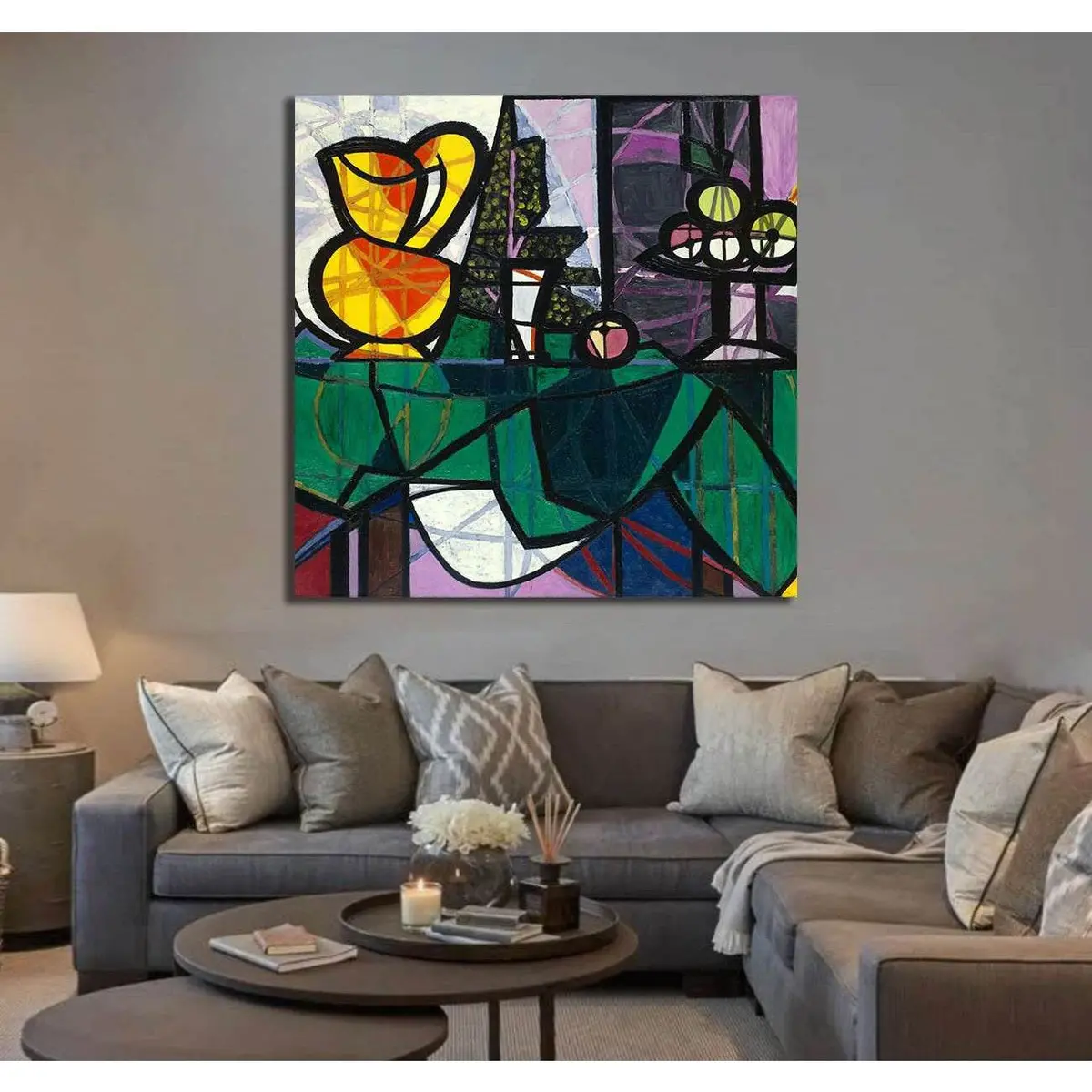 Pablo Picasso, Boccale E Fruiteria - Ready To Hang Canvas Print 2