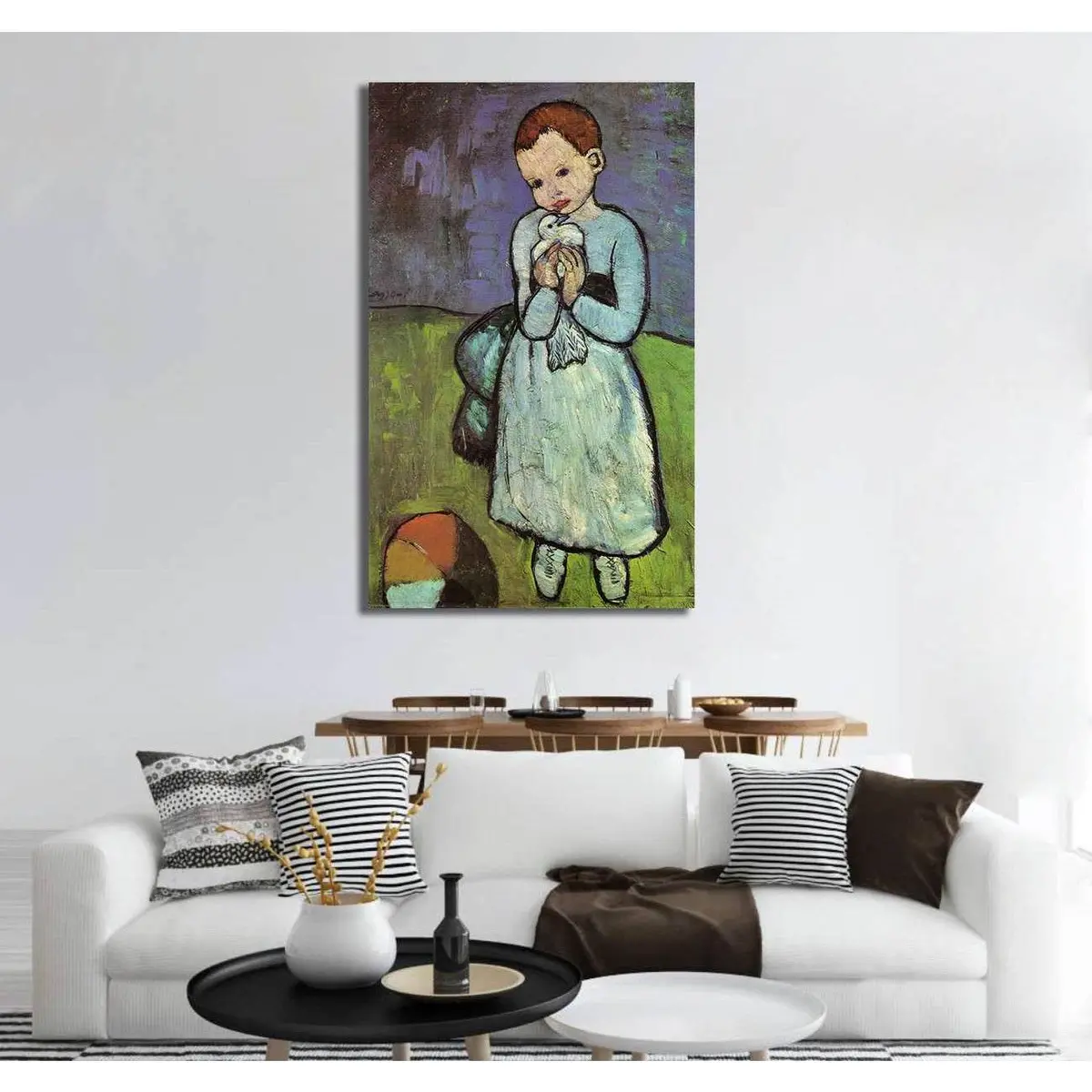 Pablo Picasso, Child Holding A Dove - Canvas Print 2