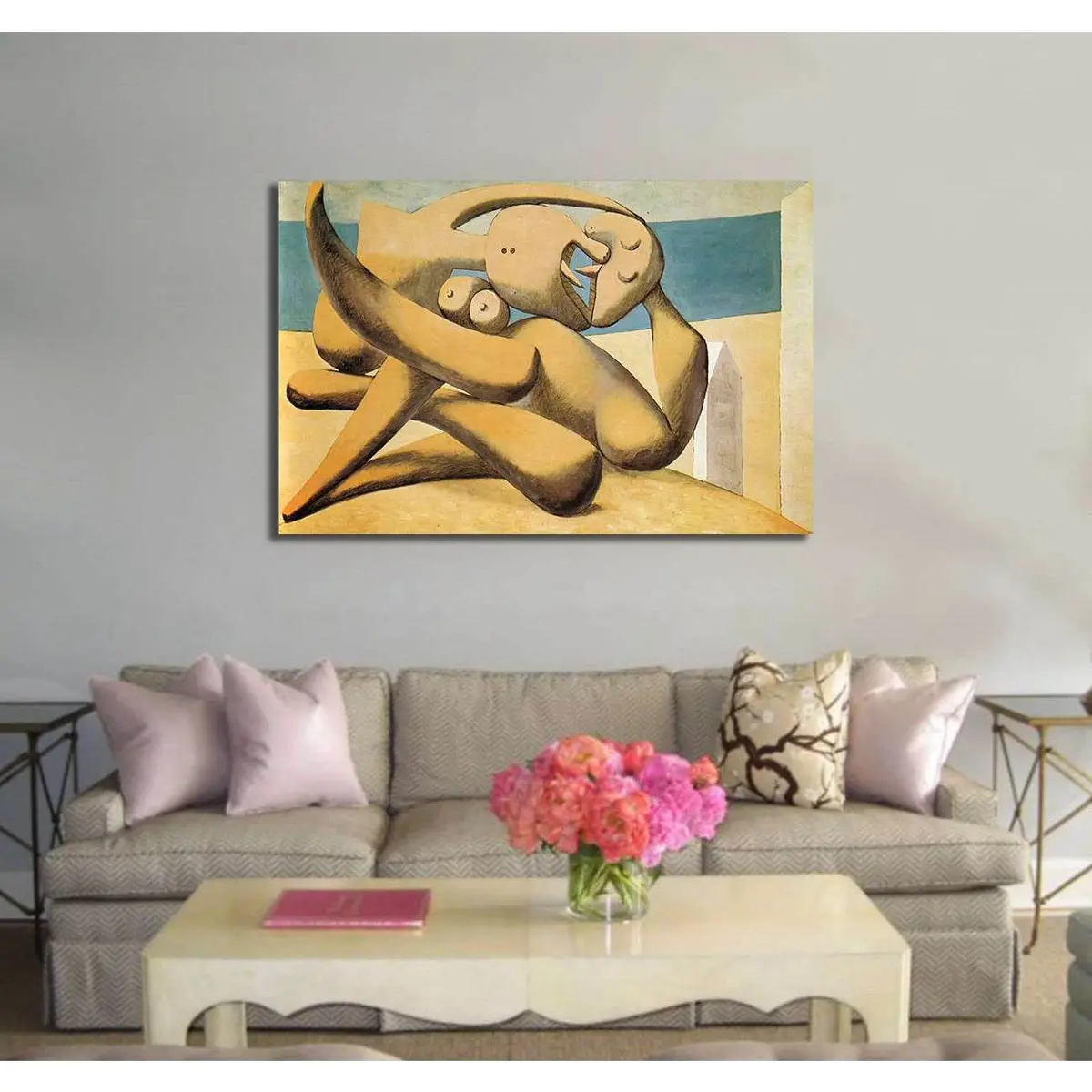 Pablo Picasso, Figures By The Sea (The Kiss) - Canvas Print 3