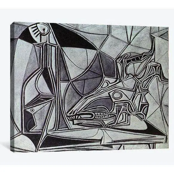 Pablo Picasso, Goat's Skull, Bottle, And Candle - Canvas Print 1