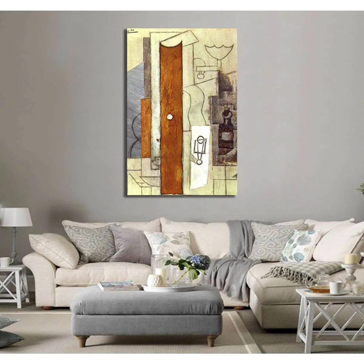 Pablo Picasso, Guitar, Gas-Jet And Bottle - Canvas Print 3