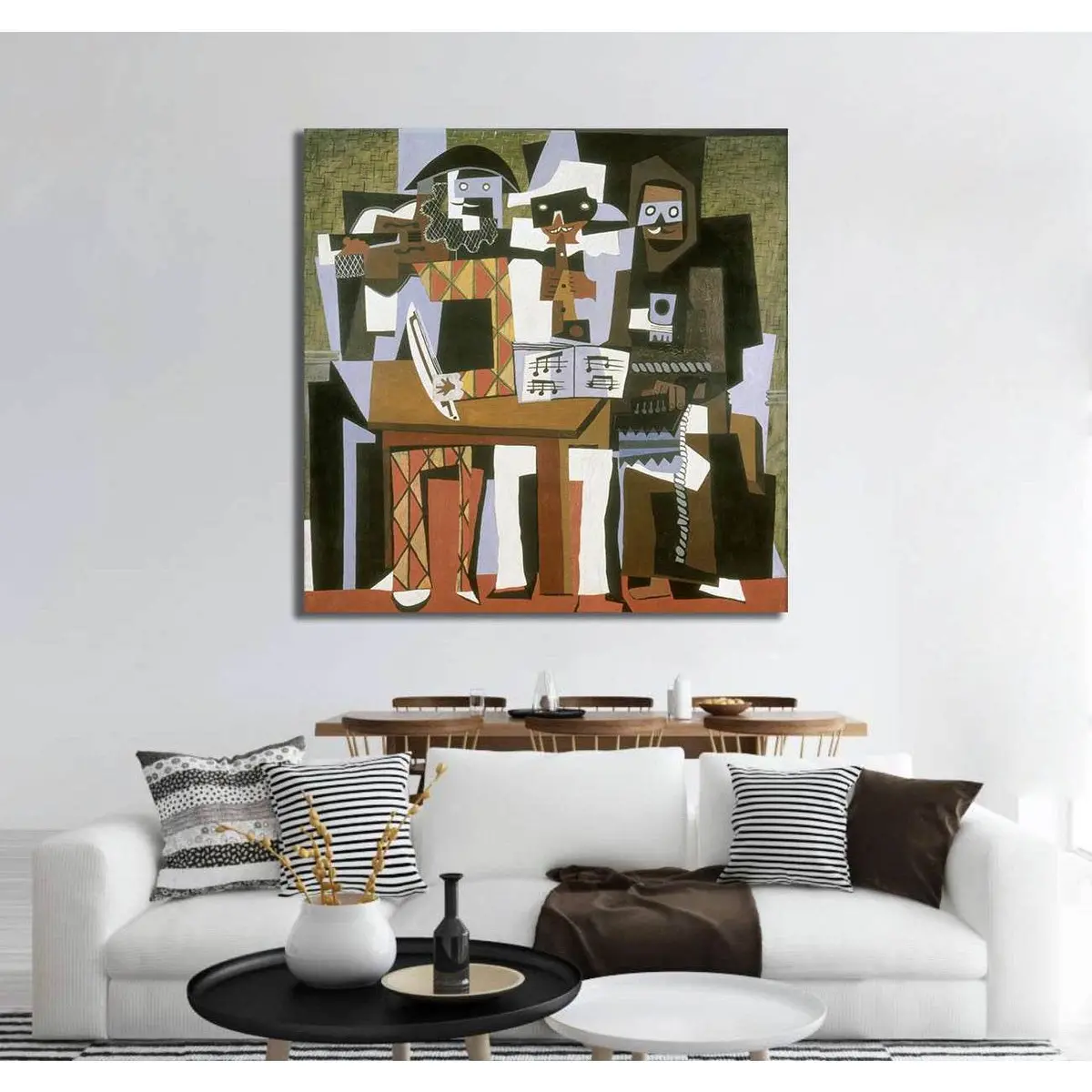 Pablo_Picasso, Nous Autres Musiciens Catpage - Canvas Print 3