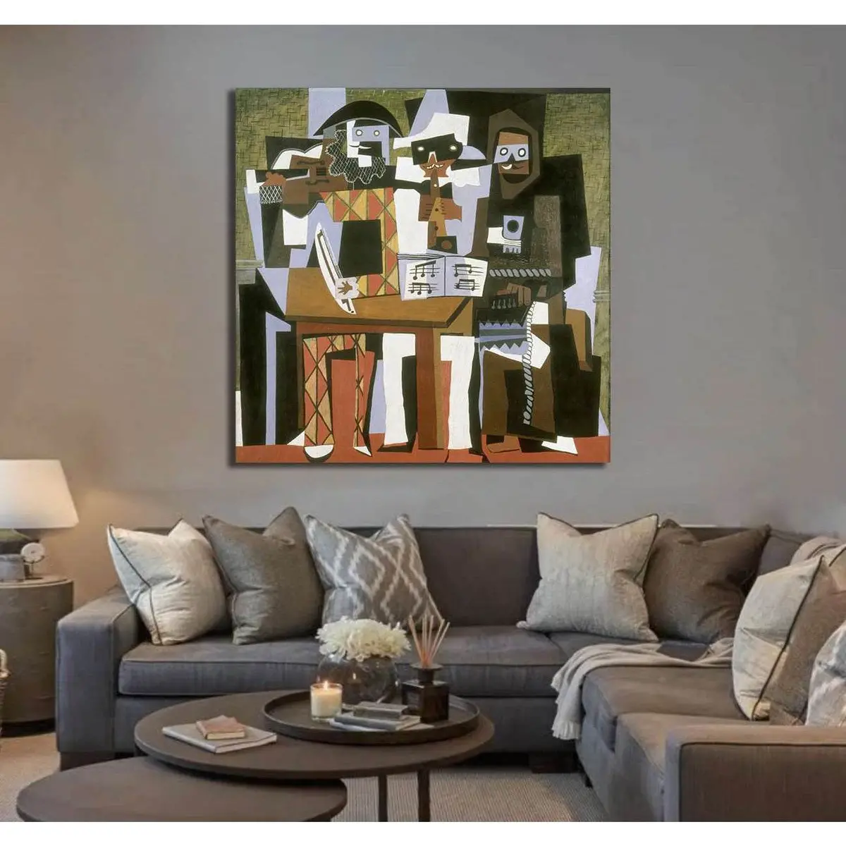 Pablo_Picasso, Nous Autres Musiciens Catpage - Canvas Print 2