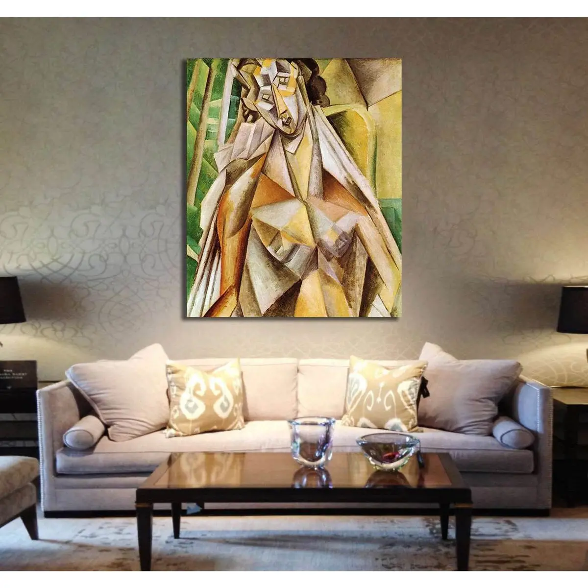 Pablo Picasso, Nude In An Armchair (Seated Woman) - Canvas Print 2