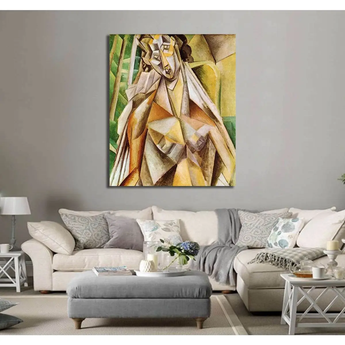 Pablo Picasso, Nude In An Armchair (Seated Woman) - Canvas Print 3