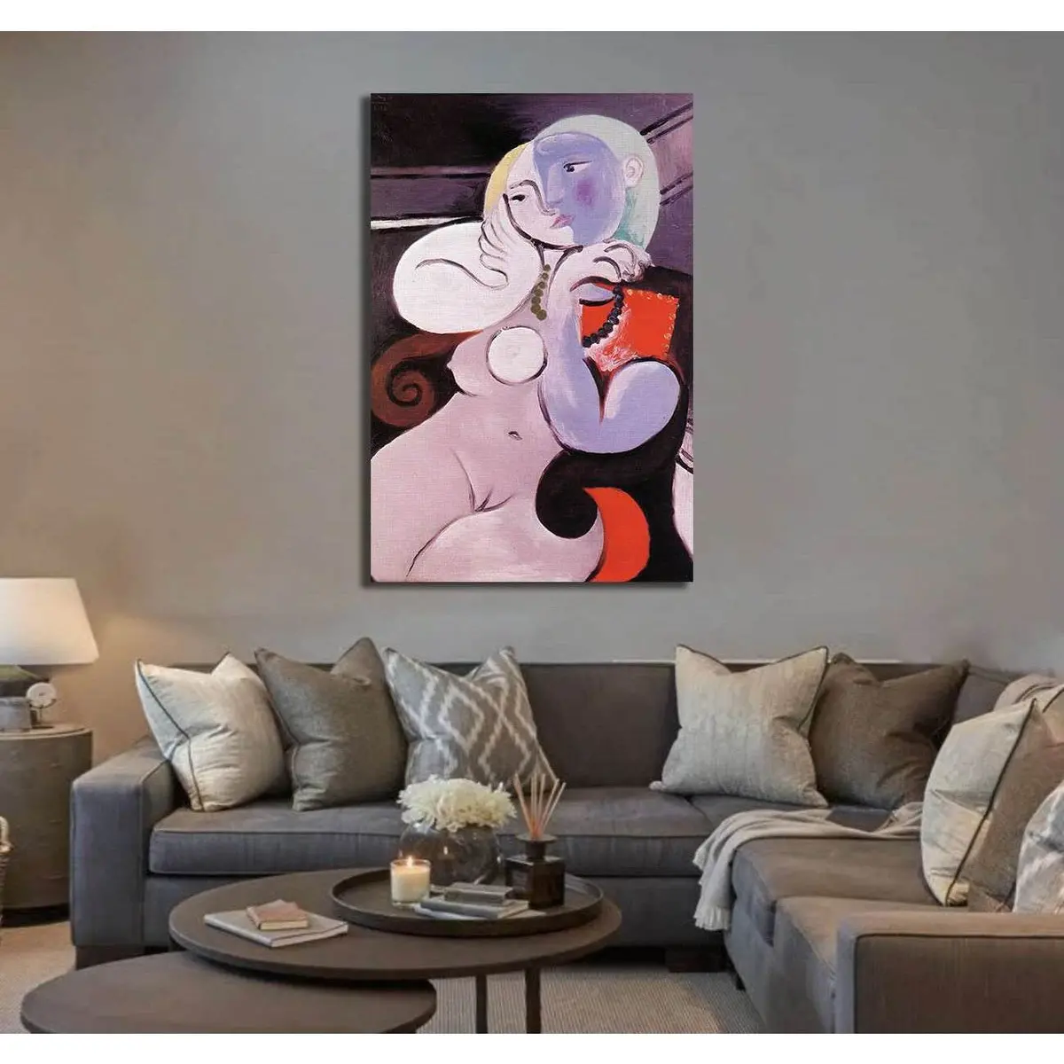 Pablo Picasso, Nude Woman In A Red Armchair - Canvas Print 3