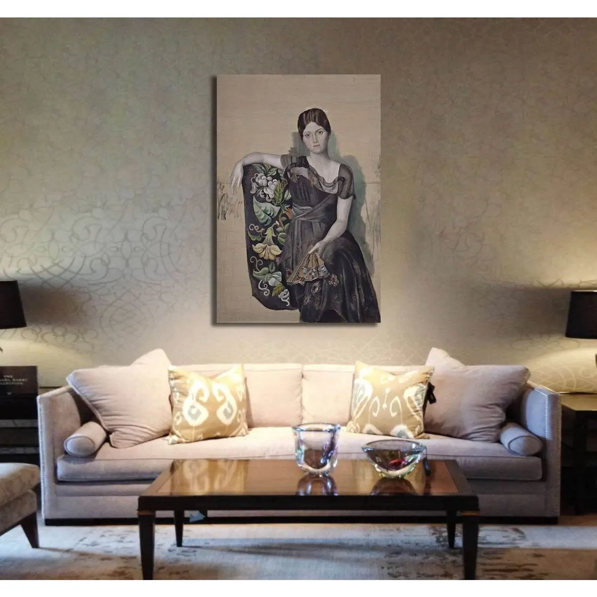 Pablo Picasso | Portrait Olga In An Armchair - Ready To Hang Canvas Print 2