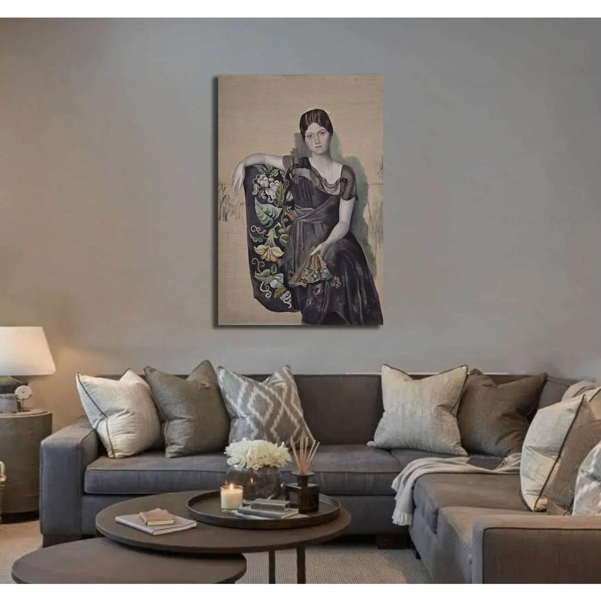 Pablo Picasso | Portrait Olga In An Armchair - Ready To Hang Canvas Print 3