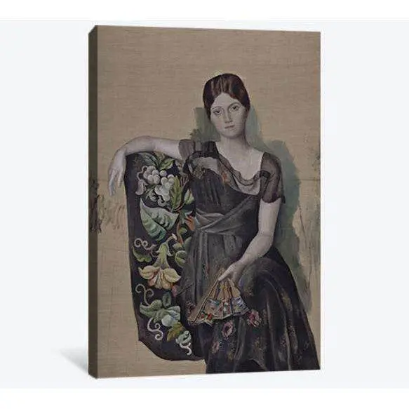 Pablo Picasso | Portrait Olga In An Armchair - Ready To Hang Canvas Print 1
