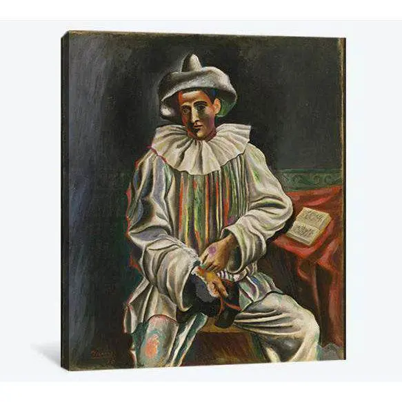 Pablo Picasso, Pierrot - Ready To Hang Canvas Print 1
