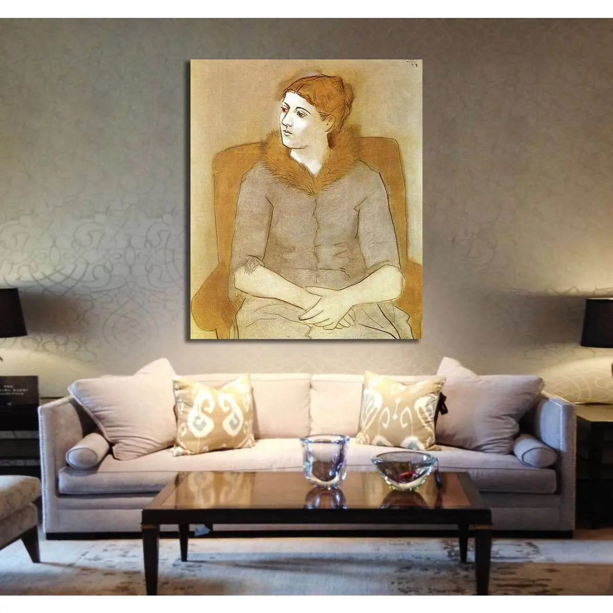 Pablo Picasso, Portrait Of Olga - Canvas Print 3