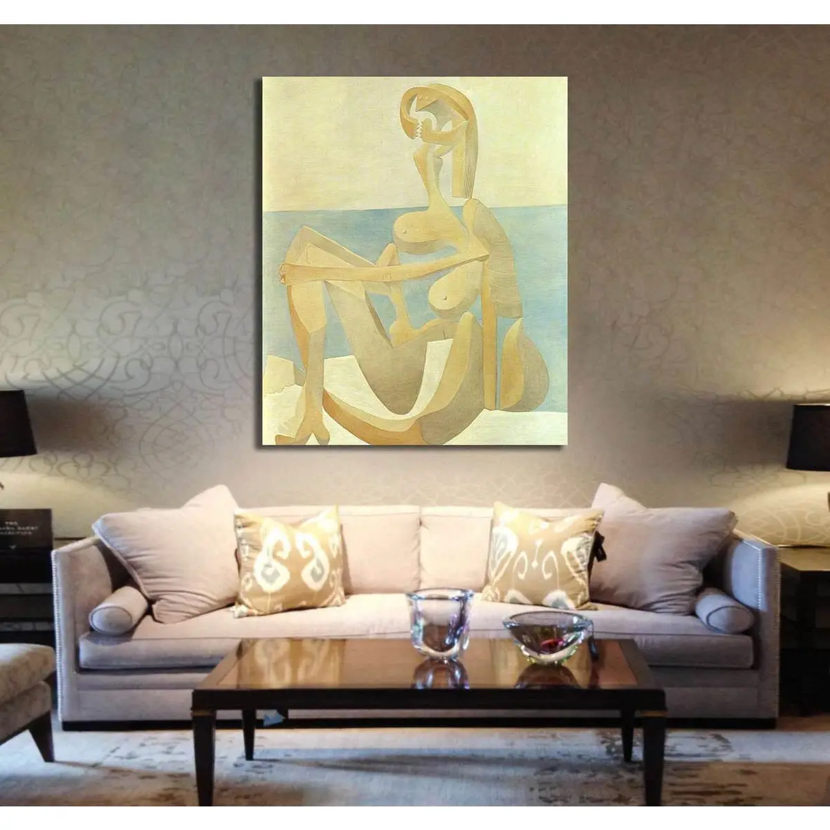 Pablo Picasso, Seated Bather - Canvas Print 2