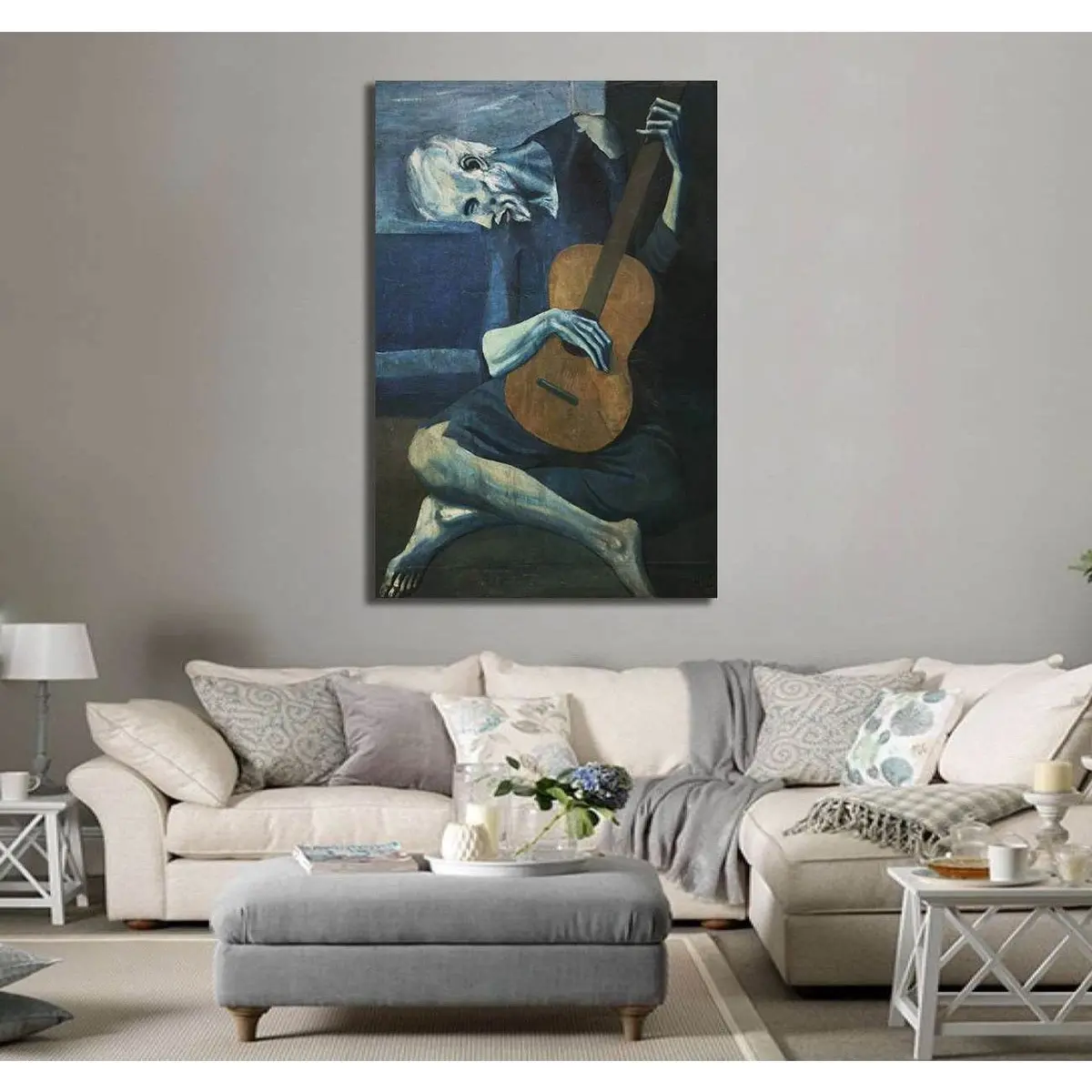 Pablo Picasso The Old Guitarist - Ready To Hang Canvas Print 3