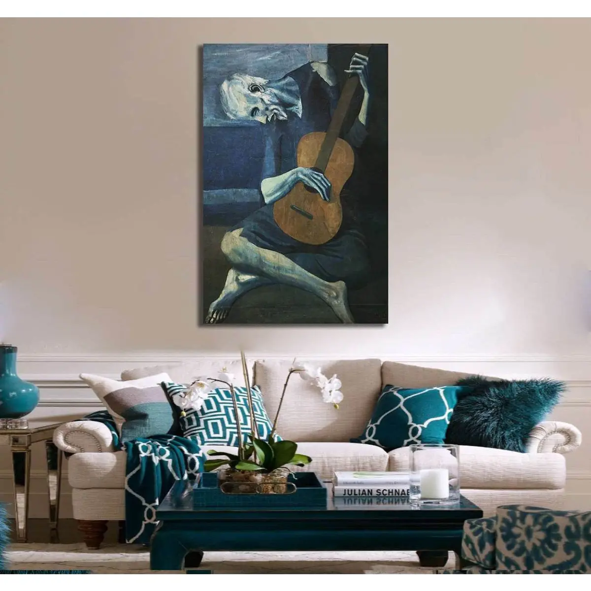 Pablo Picasso The Old Guitarist - Ready To Hang Canvas Print 2