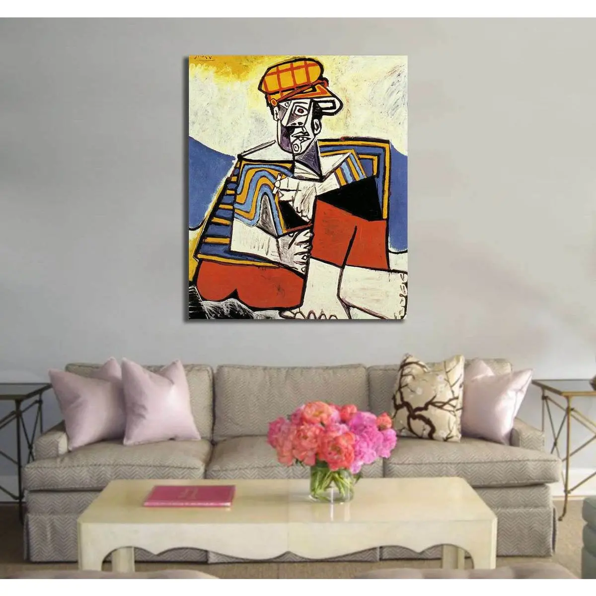 Pablo Picasso, The Smoker - Canvas Print 2