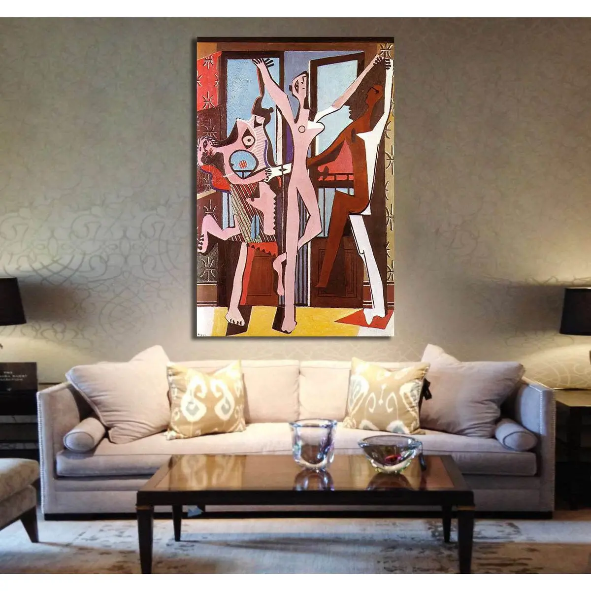 Pablo Picasso, Three Dancers - Canvas Print 2