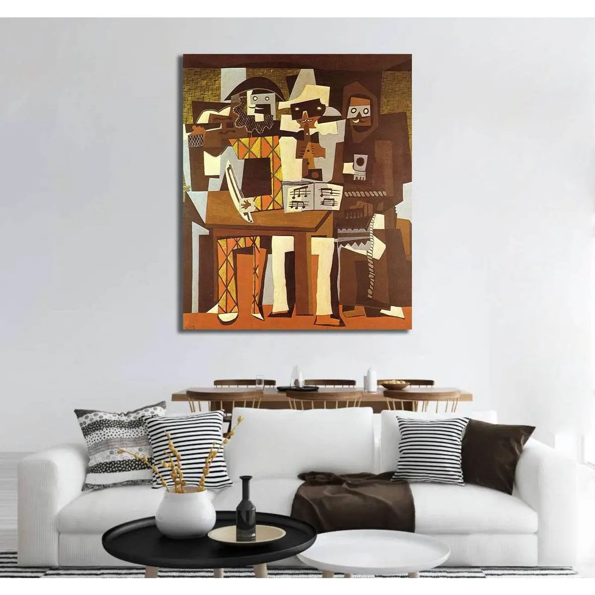 Pablo Picasso, Three Musicians - Canvas Print 3