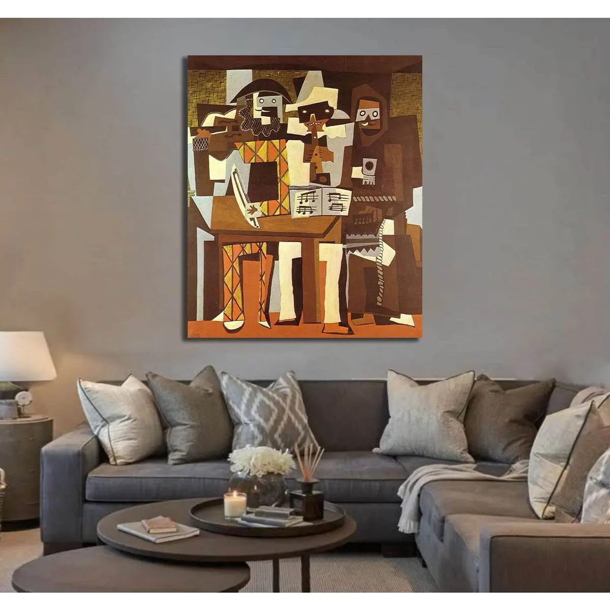 Pablo Picasso, Three Musicians - Canvas Print 2