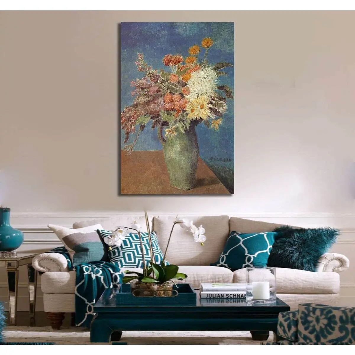 Pablo Picasso, Vase Of Flowers - Canvas Print 2