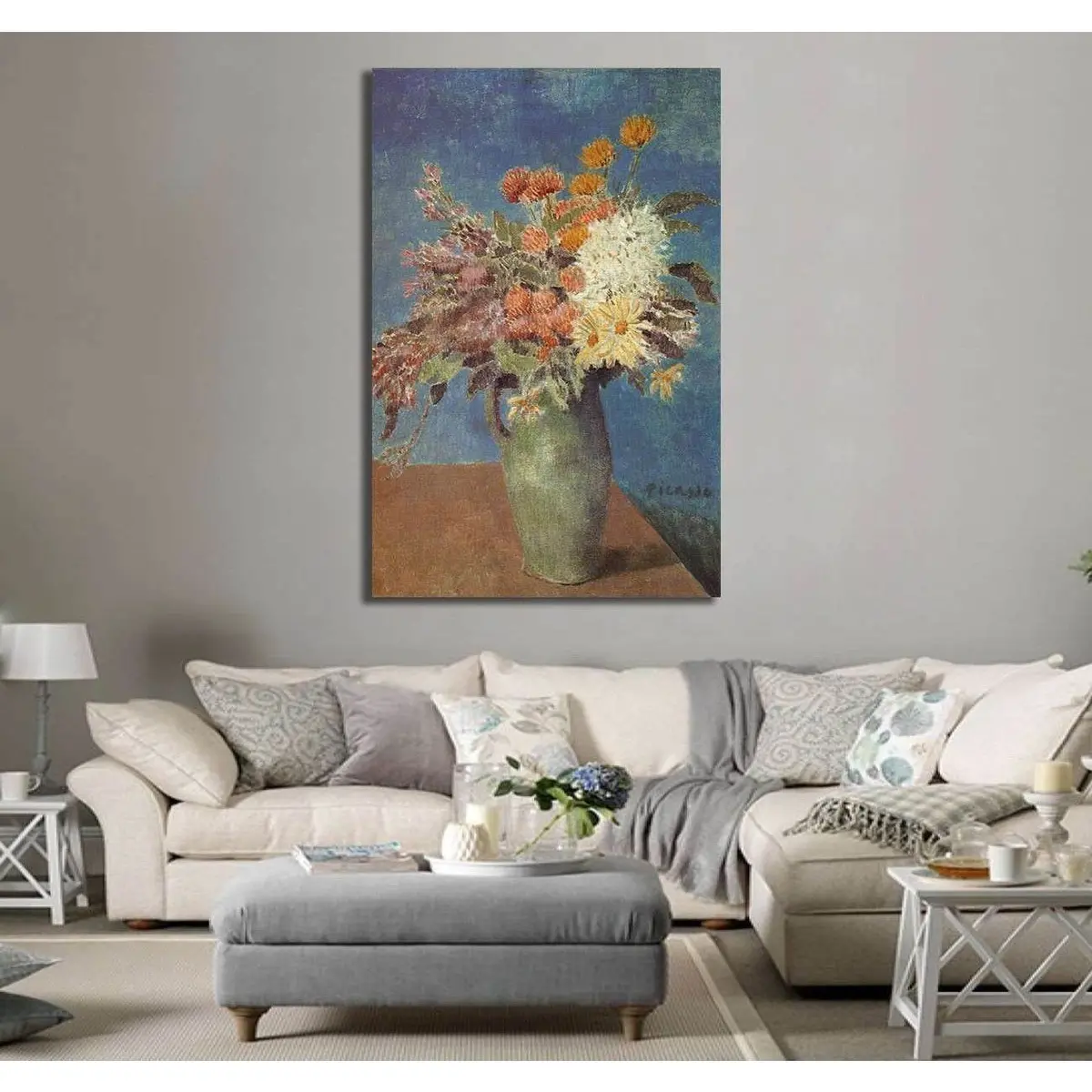 Pablo Picasso, Vase Of Flowers - Canvas Print 3