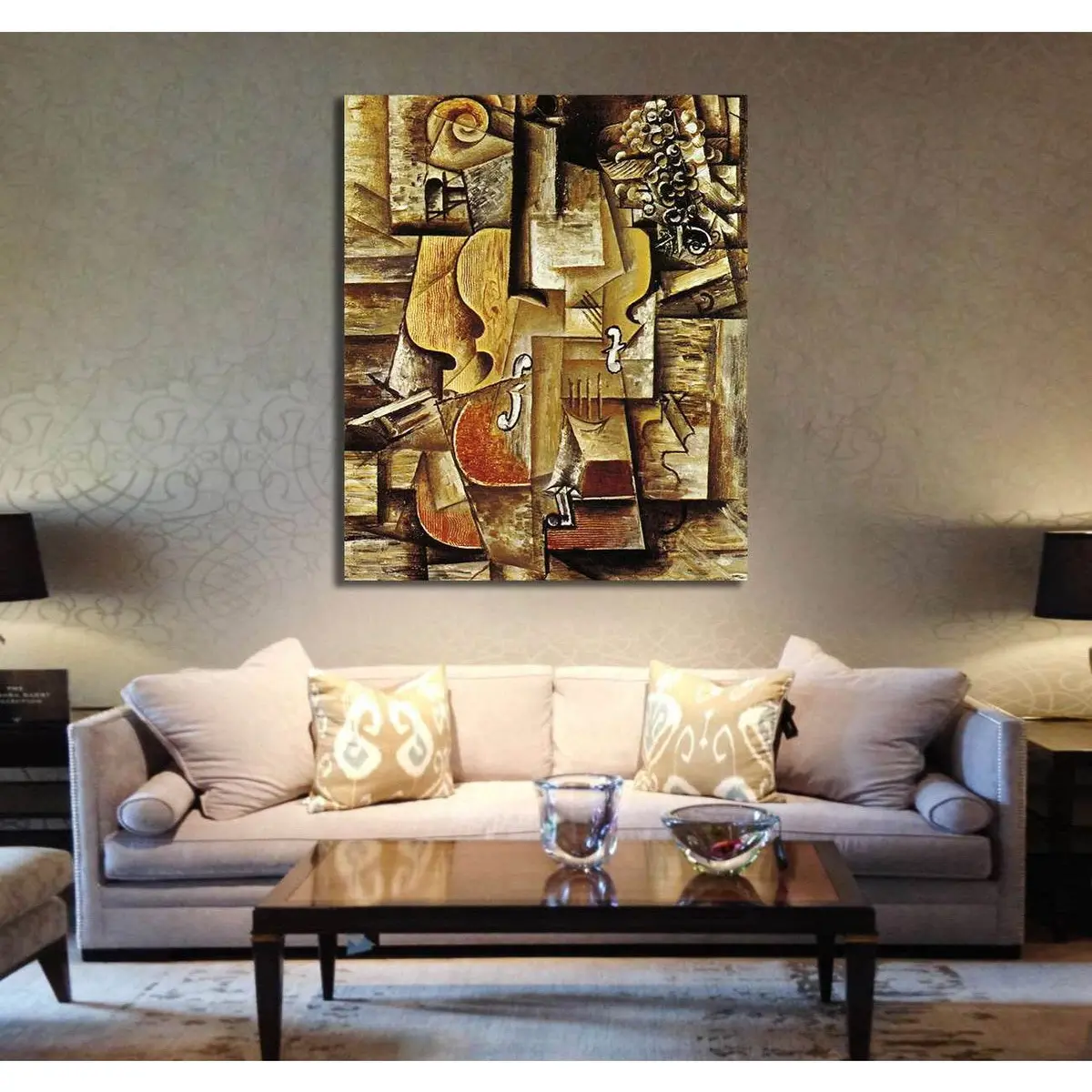 Pablo Picasso, Violin And Grapes - Canvas Print 3