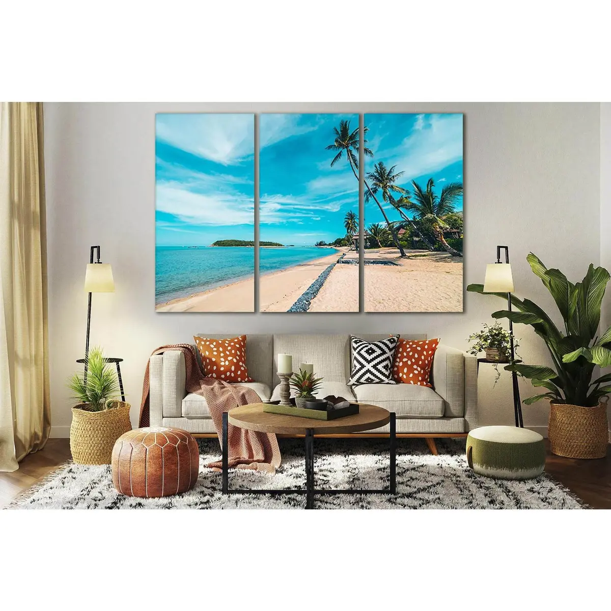 Palm Shore Sand №Sl139 Ready To Hang Canvas Print 5