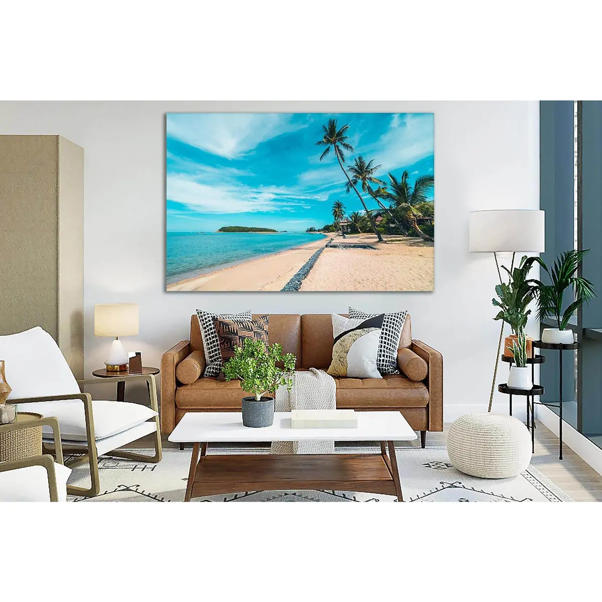 Palm Shore Sand №Sl139 Ready To Hang Canvas Print 1