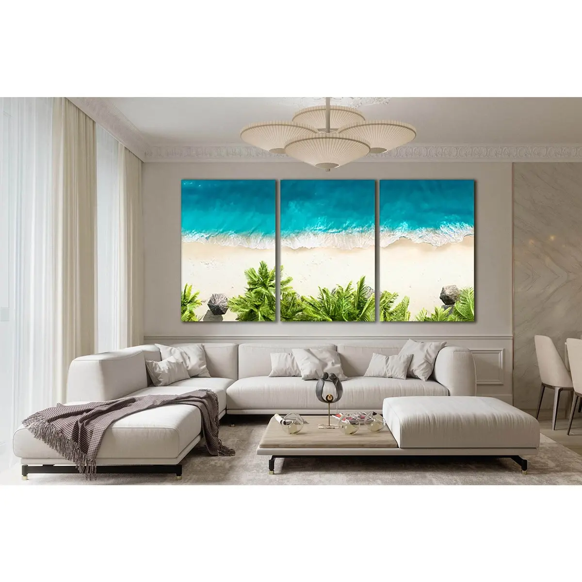 Palm Trees And Ocean №Sl63 Ready To Hang Canvas Print 5