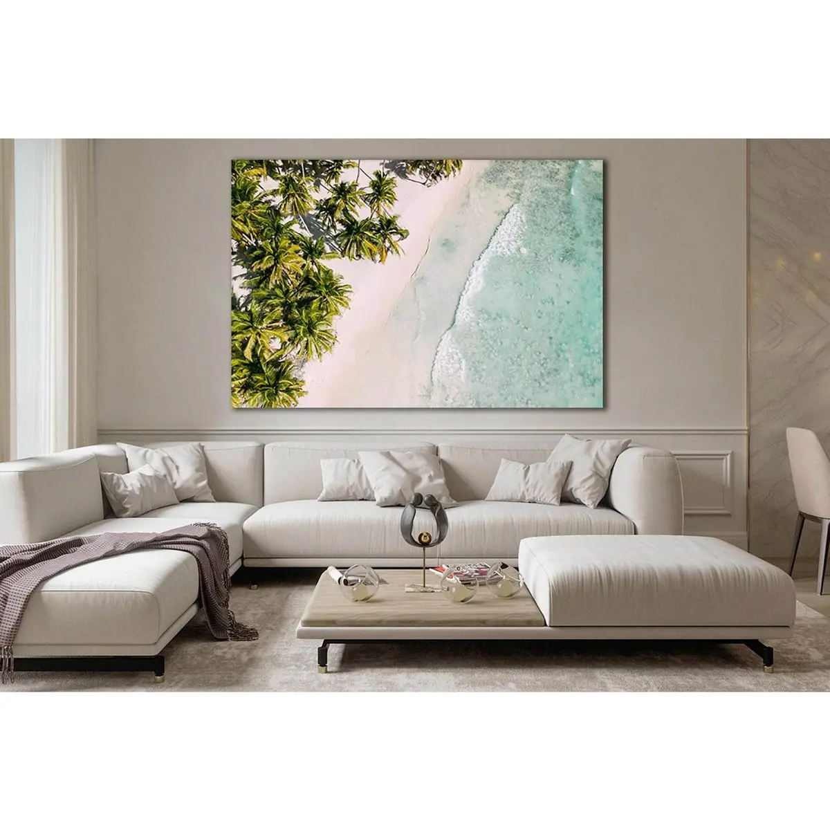Palm Trees On The Caribbean Coast №Sl147 Ready To Hang Canvas Print 1